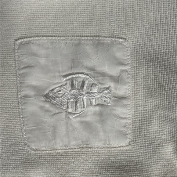 Johnny Was Ivory Textured Hoodie, Size Medium - Picture 6 of 14